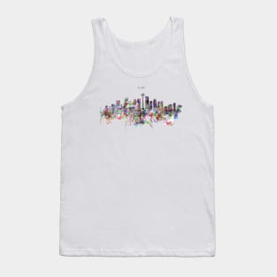 Seattle Skyline Silhouette Tank Top